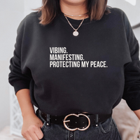 Vibing & Manifesting Sweatshirt & T-Shirt - Kobi Co.