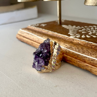 Amethyst Cluster Ring - Kobi Co.