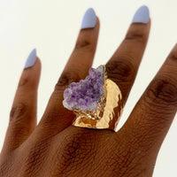 Amethyst Cluster Ring - Kobi Co.
