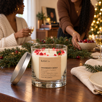 Cranberry Beret Holiday Soy Candle - Kobi Co.