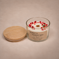 Cranberry Beret Holiday Soy Candle - Kobi Co.