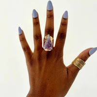 Amethyst Cluster Ring - Kobi Co.
