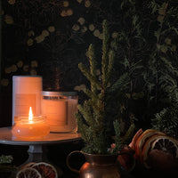 Holiday Candle Bundle Small (3 oz candle, bath bomb, spray + matches + card )