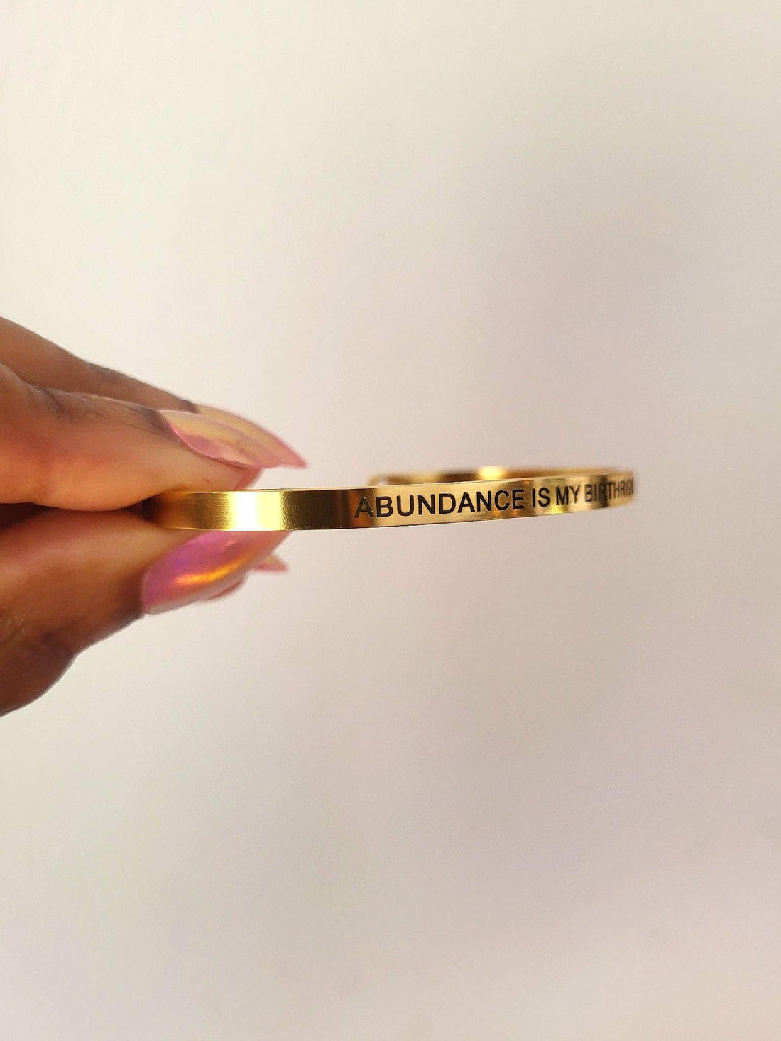 "Abundance Is My Birthright" Bangle - Kobi Co.