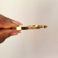 "Abundance Is My Birthright" Bangle - Kobi Co.