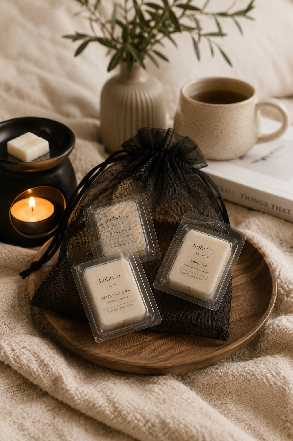Luxury Wax Melt Warmer + 5 Mystery Wax Melts | Kobi Co. - Kobi Co.