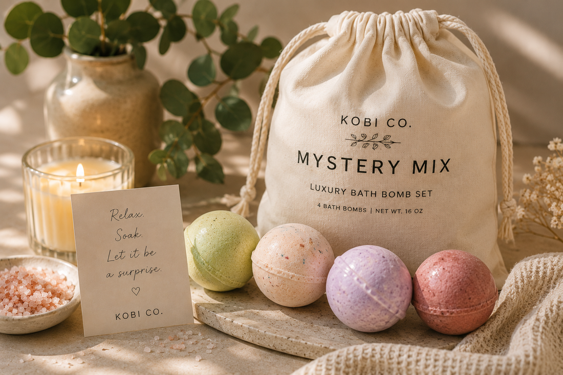 Mix Master Mystery Mix - Luxury Bath Bomb Set (4 bath bombs) - Kobi Co.