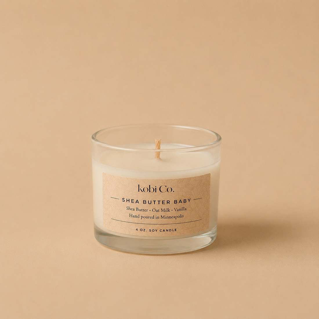 Shea Butter Baby Candle | Vanilla, Santal & Amber Luxury Soy Candle - Kobi Co.