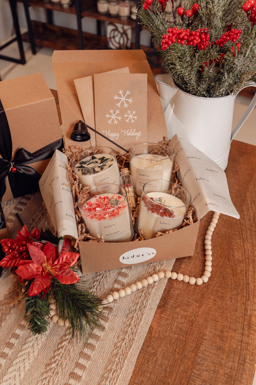 Luxury Candle Holiday Gift Set (4 candles) - Kobi Co.