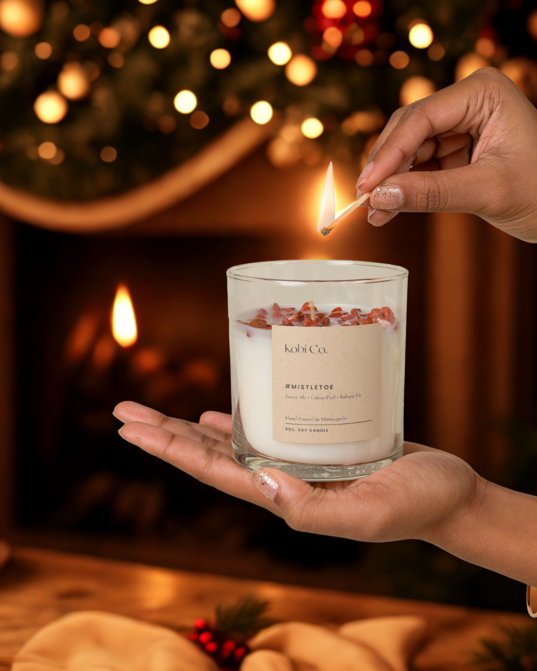 #Mistletoe Luxury Candle