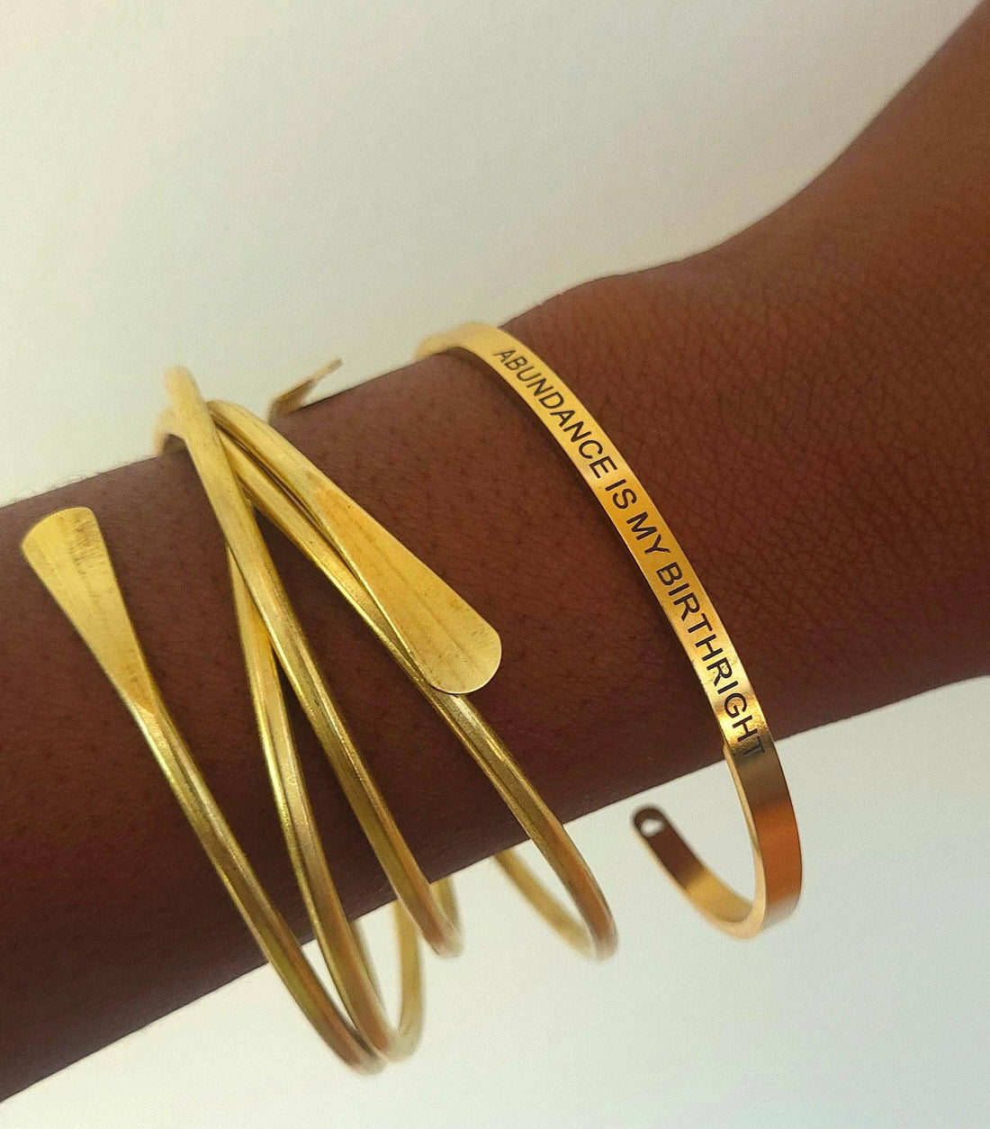 "Abundance Is My Birthright" Bangle - Kobi Co.