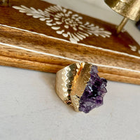 Amethyst Cluster Ring - Kobi Co.