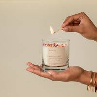 #HappyBirthday Gift Set (9 oz. candle,  Bath Bomb, Matches + Card) - Kobi Co.