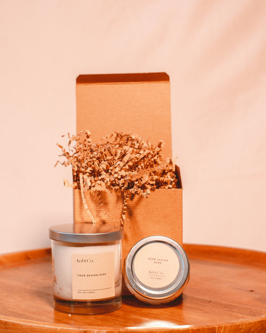 Create your own personalized scented candle, playlist& label