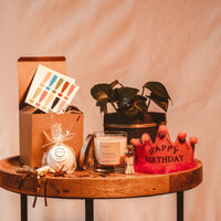 #HappyBirthday Gift Set (9 oz. candle,  Bath Bomb, Matches + Card) - Love Kobi Co.